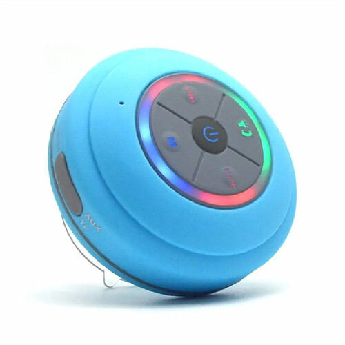 Universal Haut-parleurs LED Bluetooth Haut-parleurs étanches Hauts-parleurs stéréo portables Son TF Carte haut-parleur subwoofer Hauts-parleurs subwoofer | Étagère Haut-parleur (bleu)