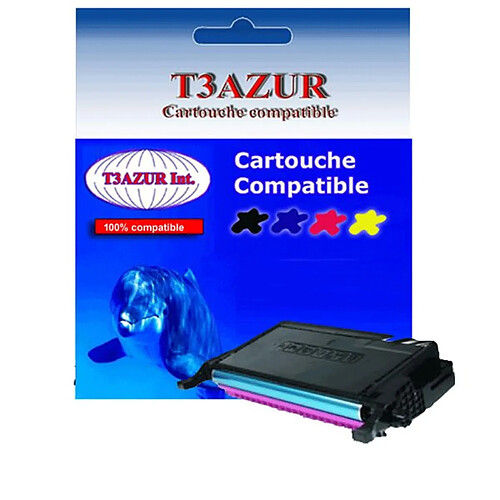 Toner Laser compatible pour Samsung CLP620ND, CLP670N, CLP670ND (CLT-M5082L) Magenta - 4 000 pages - T3AZUR