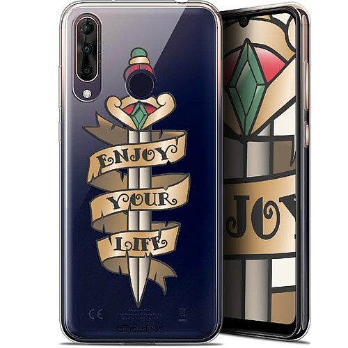 Caseink Coque Pour Wiko View 3 PRO (6.3 ) [Gel HD Collection Tatoo Lover Design Enjoy Life - Souple - Ultra Fin - Imprimé en France]