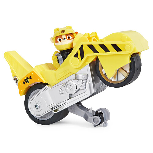 PAT PATROUILLE - VEHICULE + FIGURINE AMOVIBLE RUBEN MOTO PUPS Paw Patrol - Moto Rétrofriction - 6060543 - Jouet Enfant 3 Ans et +