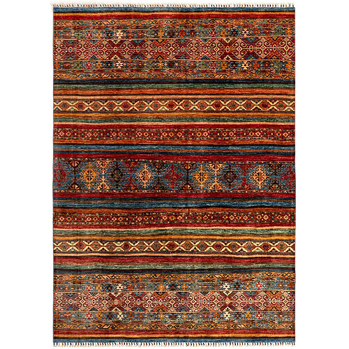 Vidal Tapis de laine 243x173 rouge Torkman