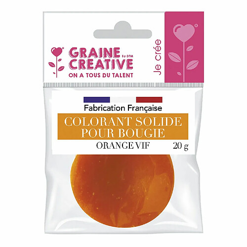 Graines Creatives Colorant solide pour bougie 20 g Orange