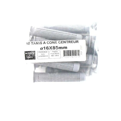 Pack de 10 Tamis à cone centreur BATIFIX diamètre 16 x 85mm