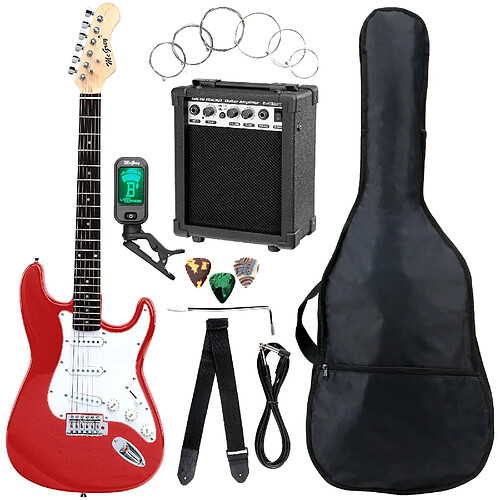 McGrey Rockit style ST guitare électrique rouge