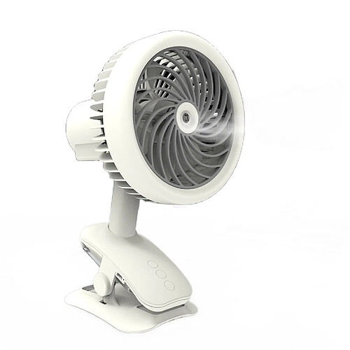 Universal Ventilateur USB portable à ciseaux à 360 ° avec humidificateur Purificateur d'air rechargeable 1200 mAh Mini ventilateur de bureau 3 vitesses refroidissement super silencieux | Gadget USB