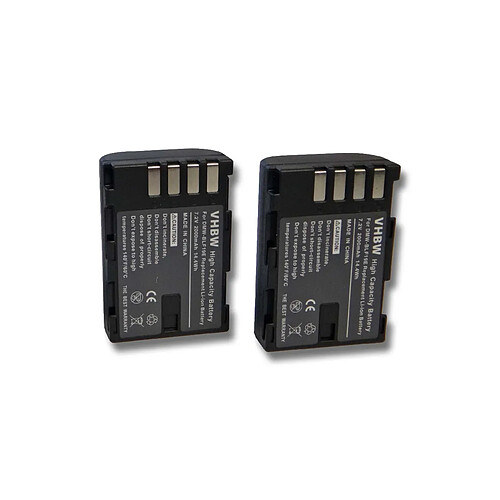 2 x vhbw Set de batterie (2000mAh, 7.2V, Li-Ion) pour appareil photo Sigma SD Quattro remplace Sigma BP-61