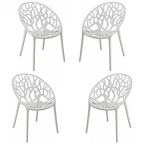 Nest Dream Pack 4 Chaises de Jardin - Chrystal