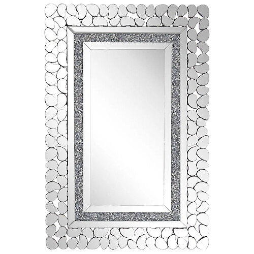 Beliani Miroir PABU 90 cm Argenté