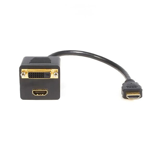 StarTech.com HDMISPL1DH adaptateur et connecteur de câbles HDMI HDMI + DVI-D Noir