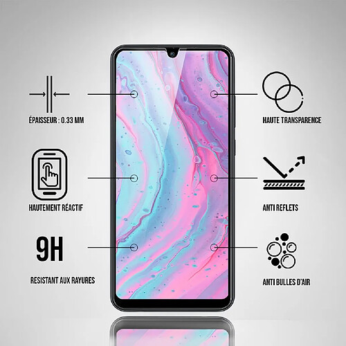 WE Verre Trempé pour OPPO A15 - Film Protection Ecran Anti-Rayures - Anti-Bulles d'Air - Ultra Résistant - Dureté 9H Glass