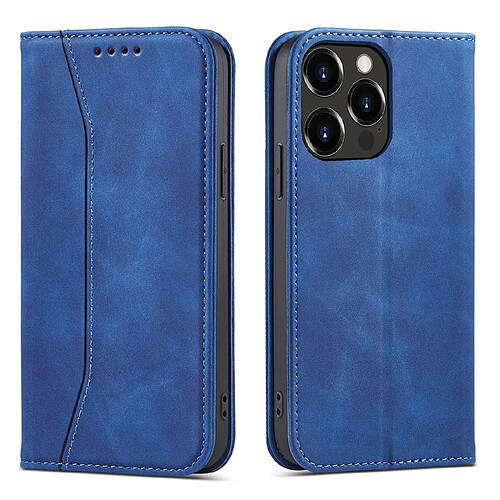 Ozzzo magnet fancy coque pour iphone 13 pro couverture porte-cartes porte-cartes bleu