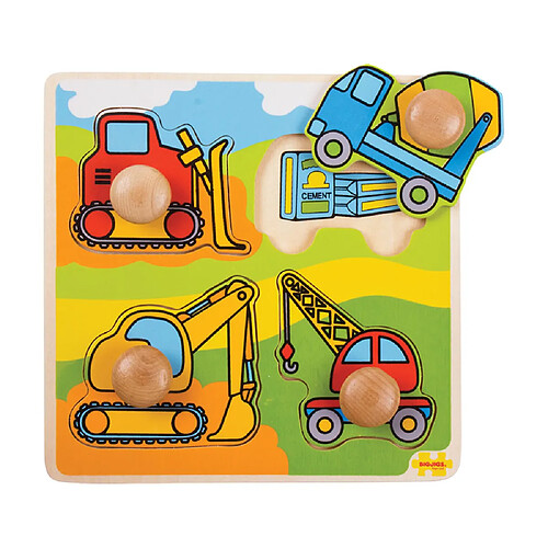 Bigjigs Toys Construction de puzzle en bois