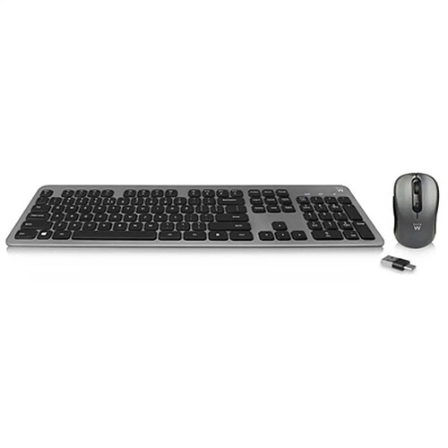 clavier et souris Ewent EW3272 Noir Espagnol Qwerty QWERTY