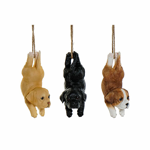 Figurine Décorative DKD Home Decor Résine Chien (9 x 10.5 x 20 cm) (3 pcs)