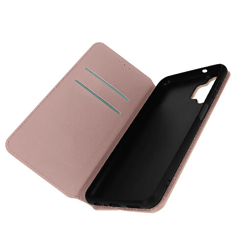 Avizar Housse pour Samsung Galaxy A13 5G et A04s Clapet Porte-carte Support Vidéo rose