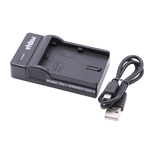 vhbw Chargeur USB de batterie compatible avec Canon XC10, XC15 batterie appareil photo digital, DSLR, action cam