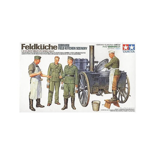 Tamiya Figurine Mignature Feldküche German Field Kitchen Scenery