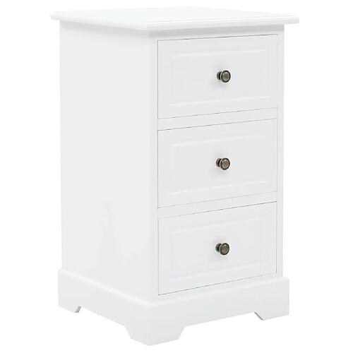 Helloshop26 Table de nuit chevet commode armoire meuble chambre mdf et bois de pin 35 x 32 x 59 cm 1402106