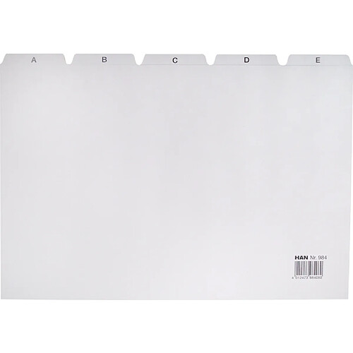 HAN Index alphabétique A-Z, PP, A4 paysage, 25 onglets, gris ()