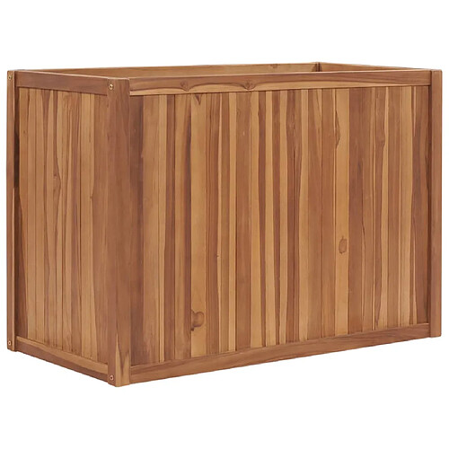 vidaXL Lit surélevé 100x50x70 cm Bois de teck solide