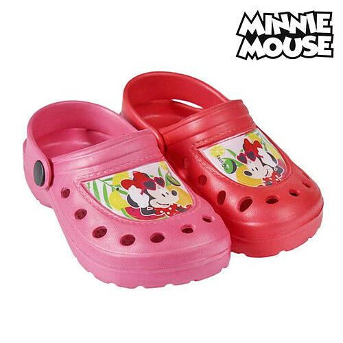 Totalcadeau Sabots de Plage en caoutchouc Minnie - Sandale enfant disney Couleur - Rouge, Taille des chaussures - 29 pas cher