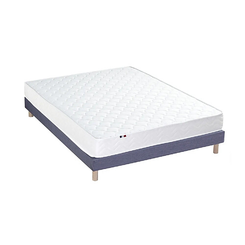 Idliterie Ensemble Matelas Ressorts Fermes biconiques SPECTRE + Sommier Made in France