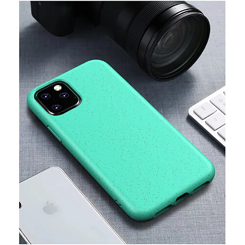 Wewoo Coque Souple Matériel de paille antichoc Starry Series + Housse de protection en TPU pour iPhone 11 Vert