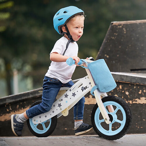 Vélo d'exercice pour enfants à partir de 2 ans 85x54 cm bleu clair en bois Joyz