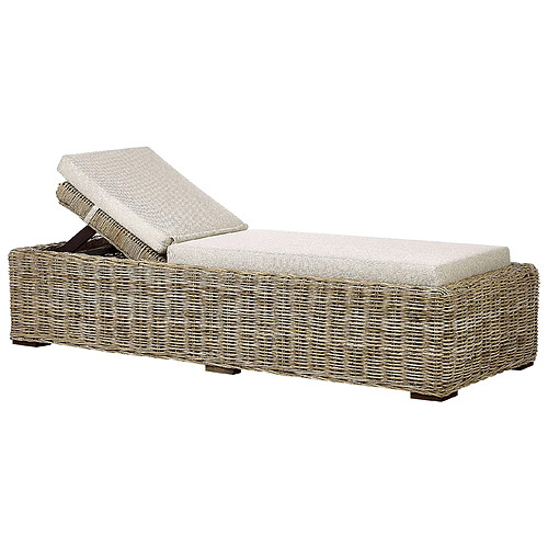 Beliani Chaise longue Naturel PALESE