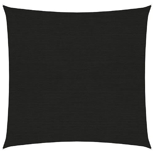 ComfortXL Voile D'ombrage 160 G/m² Noir 3,6x3,6 M Pehd