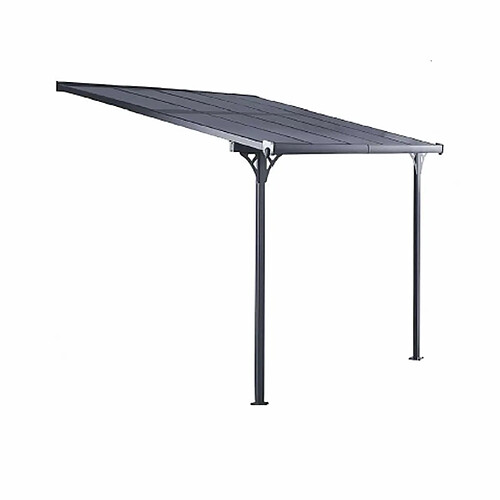 Pergola Gardiun Elliot - 8 m² 313x254x220/260 cm Aluminium et Polycarbonate