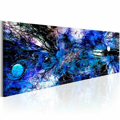 Paris Prix Tableau Imprimé Blue Artistic Chaos 45 x 135 cm