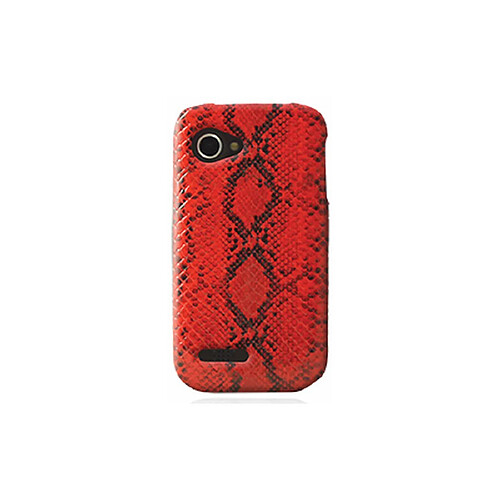 Mocca coque effet python rouge Wiko Cink Slim / Slim 2