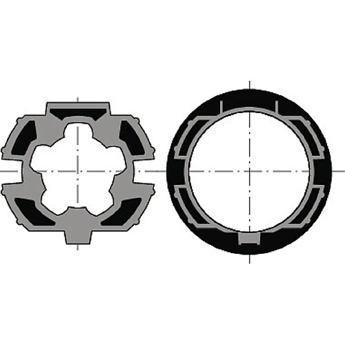 jeu roue + couronne - pour moteur diamètre - pour tube zf64 recentre - a l'unité - somfy 9410400