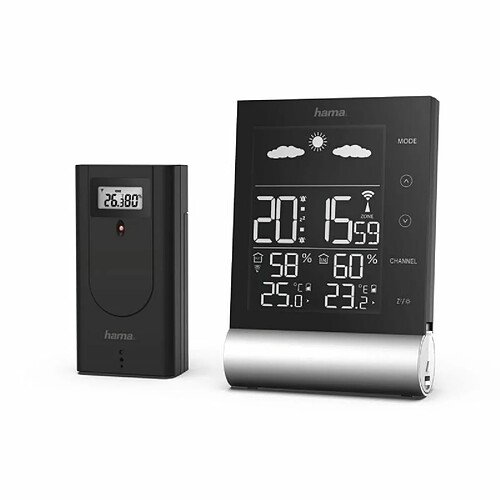 Hama Wetterstation Black Line schwarz