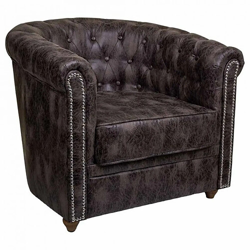 Fauteuil Alexandra House Living Marron 80 x 72 x 80 cm Rembourrage