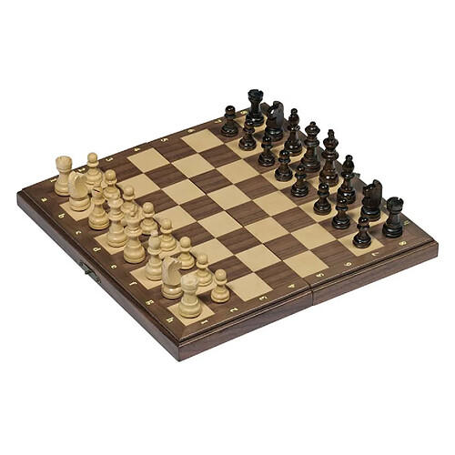 GOKI Jeu d'échecs magnétique dans une boîte en bois pliable