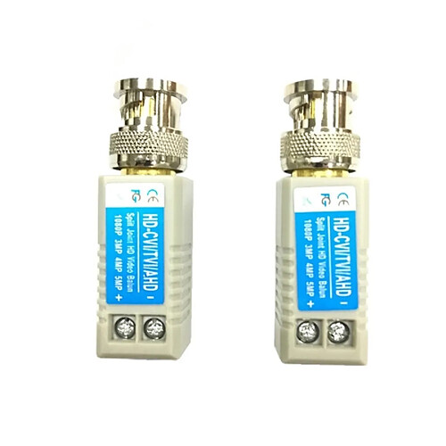 Wewoo Balun vidéo 2 PCS Anpwoo 100B version mise à niveau Coaxial à vis Coaxial HD-CVI / AHD / CVI 1CH Transmetteur passif