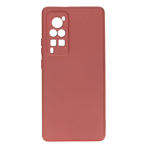 Avizar Coque Vivo X60 Pro Silicone Souple Finition Soft Touch Fine Rose framboise