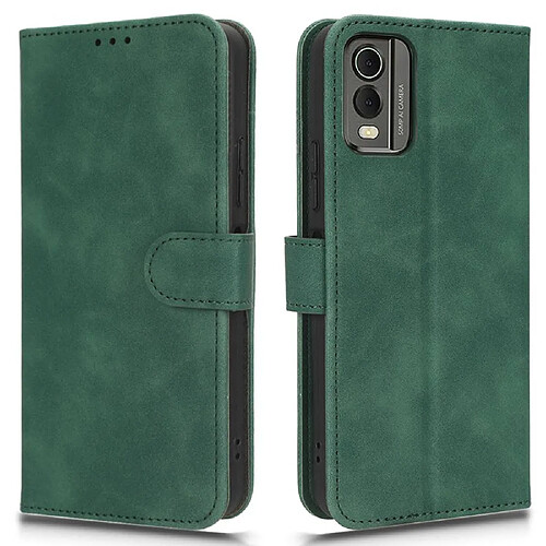 Htdmobiles Housse pour Nokia C32 - etui coque pochette portefeuille + film ecran - VERT