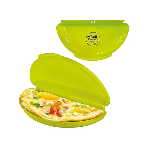 Totalcadeau Cuiseur à omelettes au micro-ondes cuit omelette micro-ondable