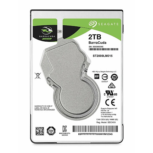 Seagate Technology Disque dur Seagate Barracuda 2,5" 2 TB 2 TB SSD