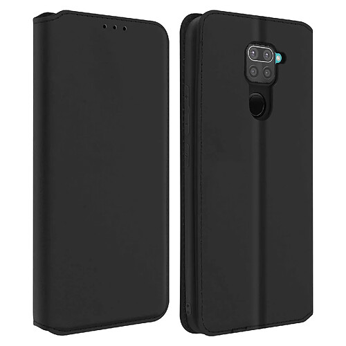 Avizar Housse Xiaomi Redmi Note 9 Étui Folio Portefeuille Fonction Support noir