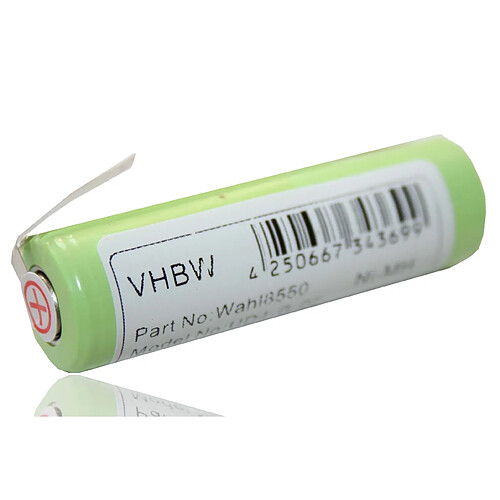 vhbw batterie compatible avec Philips Norelco HP6347, HP6347/PB, HQ483/B, HQ487/B, HQ6849, HS350 rasoir tondeuse à cheveux (2000mAh, 1,2V, NiMH)