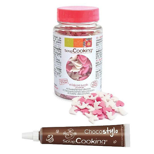 Scrapcooking Décors sucrés Licorne + Stylo chocolat