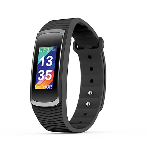 Wewoo Bracelet connecté noir Fitness Tracker 0,96 pouces Bluetooth Smart Bracelet, IP67 imperméable, Traker d'activité de soutien / Moniteur de fréquence cardiaque / de pression artérielle / Capture à distance