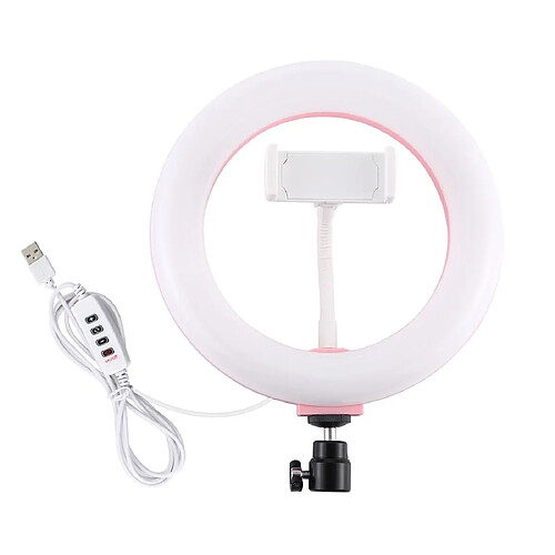 Yonis Ring Light LED 20cm USB 3 Modes Rose