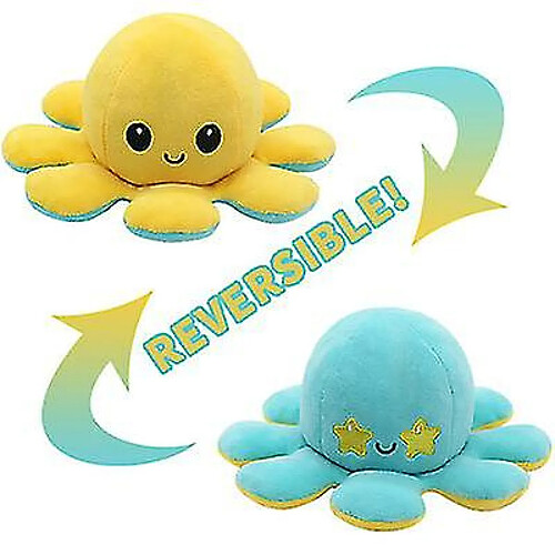 Universal Jouet en peluche de poulpe double face 20 cm