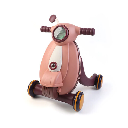 Trotteur pour Bébés Robincool Baby Walker 43x45x52 cm Premiers Pas avec Blocage de Roues Couleur Rose avec Lumière