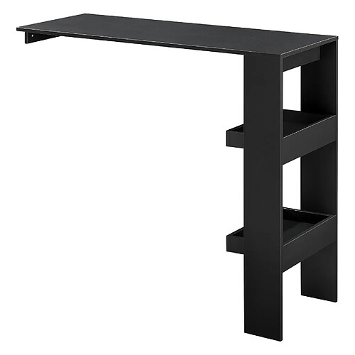 Table de Bar Bromölla 120 x 45 x 106 cm Noir [en.casa]